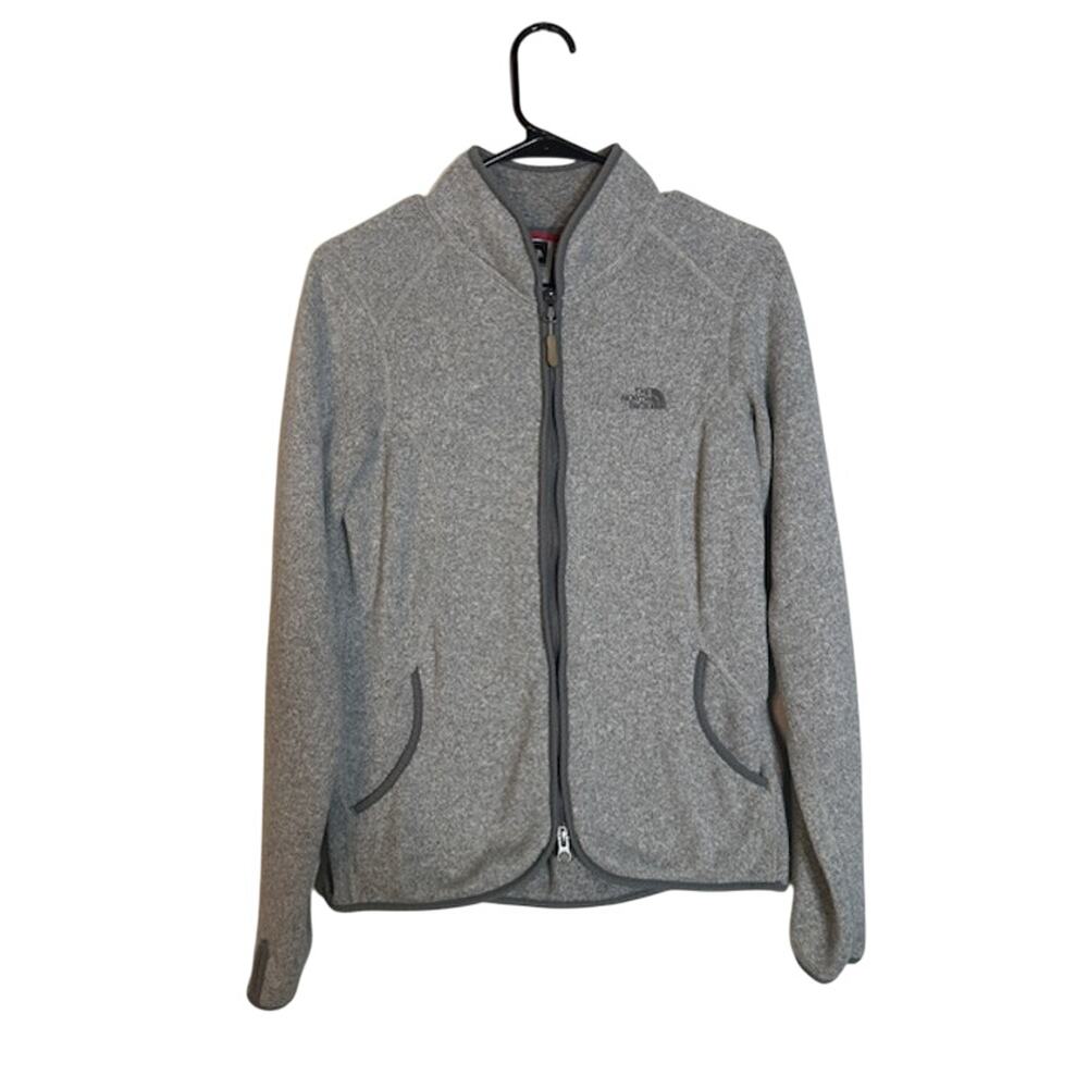 The North Face Women’s Gray Fleece Full Zip Jacket Long Sleeve Casual Medium